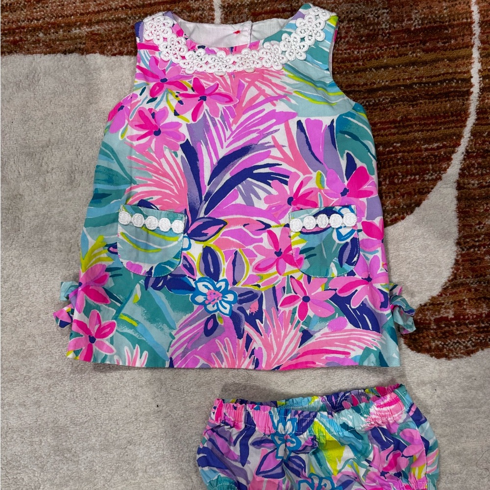 Lilly Pulitzer Baby Outfit (dress and bloomers)